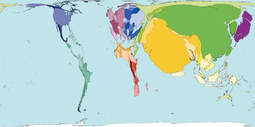 Рис.5 Карта мира по уровню самоубиств